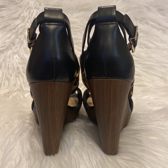 Gianni Bini Aleah Leopard wedge sandals - Picture 8 of 11